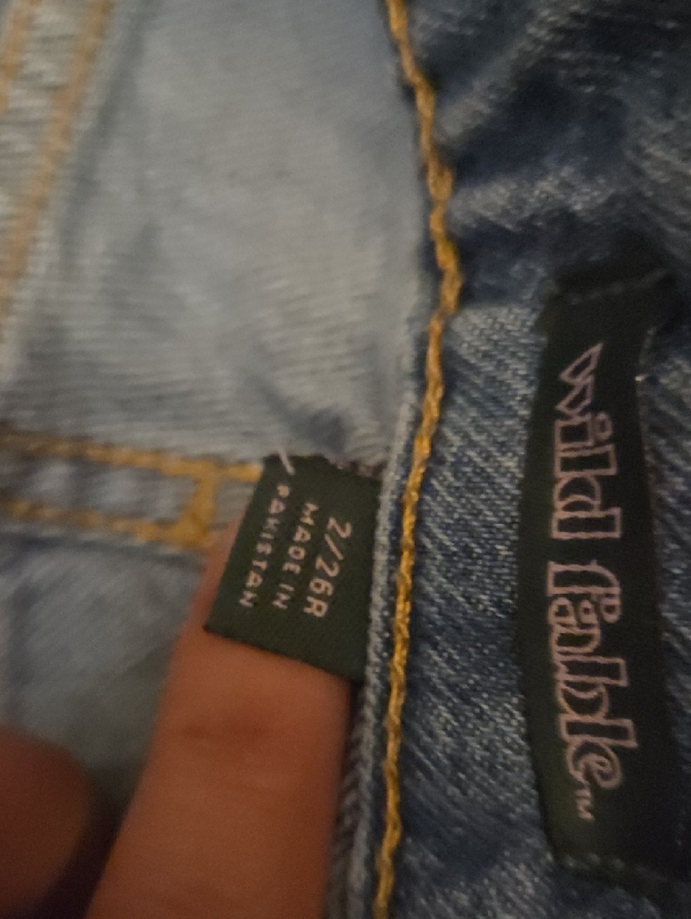 wild fable Vintage-Style Rolled Hem Jean Shorts in Blue - Picture 4 of 4